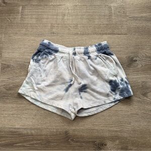 Blue Tie Dye Sweat Shorts